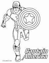 Captain America Coloring Pages Printable Kids Movie Cool2bkids sketch template