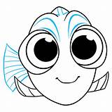 Dory Baby Finding Draw Drawing Easy Drawings Disney Coloring Pages Nemo Characters Step Tutorial Easydrawingguides Kids Choose Board sketch template