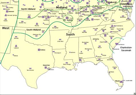 south regional map