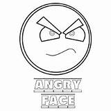 Coloring Face Angry Emotions Pages Emotion Color Printable Broom Stick Eyes Toddler Will sketch template