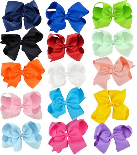 big bows hair clips cute lovely ribbon bow clip hair bow set