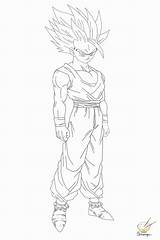 Coloring Gohan Pages Super Saiyan Ssj2 Teen Dragon Ball Para Colorir Print Gif Search Again Bar Case Looking Don Use sketch template