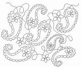 Paisley Simple Pattern sketch template