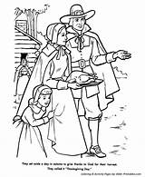 Thanksgiving First Coloring Pages Bible Feast History Printables Pilgrims Native America England sketch template