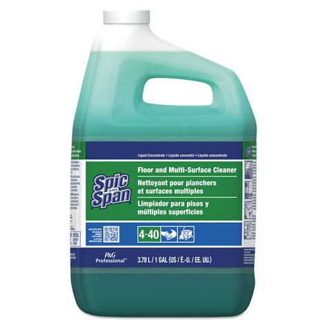 procter gamble spic  span professional liquid floor cleaner concentrate  gallon bottle