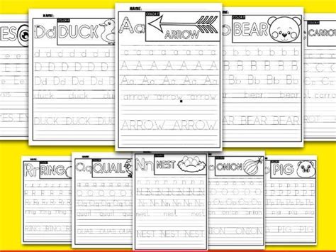 alphabet practice page letter tracing handwriting worksheets   upper