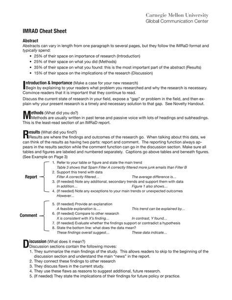 solution research imrad lesson cheat sheet studypool