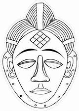 Mascaras Africanas Mascara Máscaras Africana Mayas Picasso Máscara Colorear áfrica Negras Africano Tribales Famosas Artesanía Obras Tribos Artigo sketch template