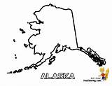 Alaska Coloring Pages State Map Popular Each Alabama Maps Coloringhome sketch template