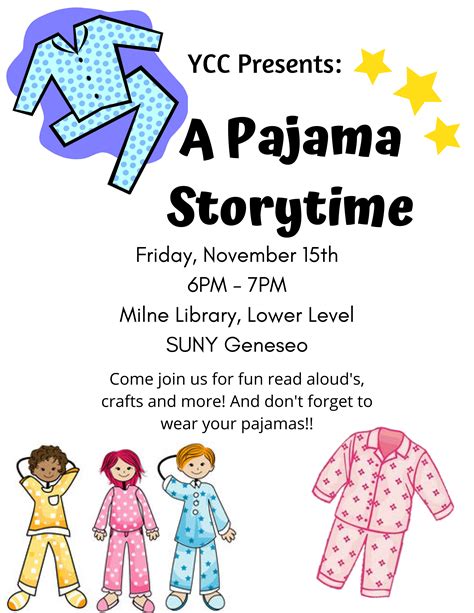 pajama party storytime at milne friday november 15 6 00 pm to 7 00