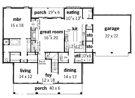georgian house plan  floor plans  jhmrad