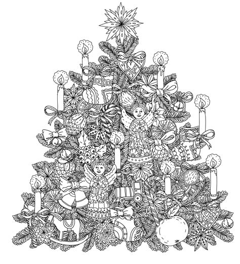 tree coloring pages  adults