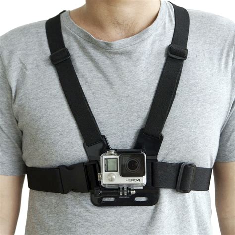 camkix chest mount harness compatible  hero  black    black session hero