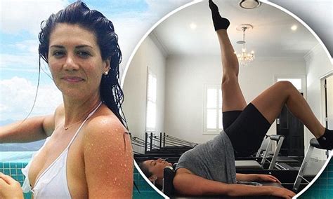 stephanie rice shows off her trim and toned physique in