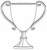 Trophy Coloring Cup Pages Children sketch template