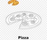 Pizza Pepperoni Coloring Favpng sketch template