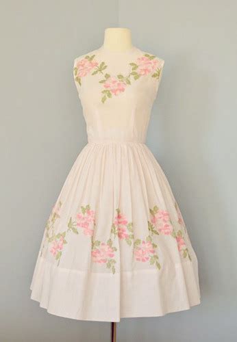 pretty fashion dress beautiful vintage 1950s 50s 50 s 1950