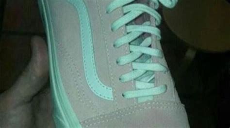 Pink And White Or Grey And Teal These Confusingly Coloured Vans Are