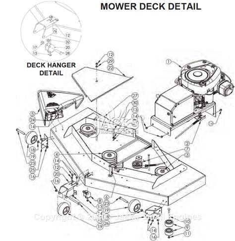 swisher pola serial     parts diagram  mower deck