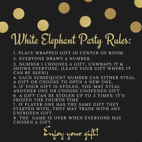 holiday  themed white elephant party food decor gift ideas