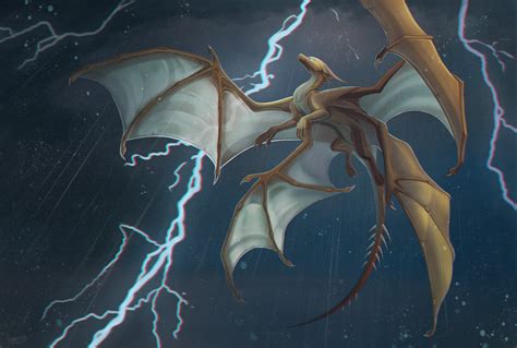 artstation  winged dragon