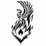 Phoenix Rising Fire Tattoo Tribal Tattoos Designs Celtic Findtattoodesign Flame Symbol Meaning Drawings Feminine Henna Bird Halo Parts Men Choose sketch template