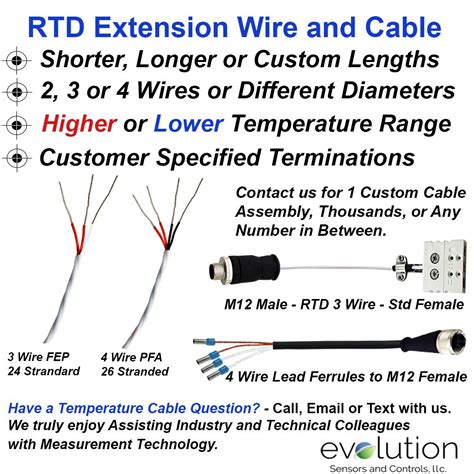 rtd wire evolution sensors  controls