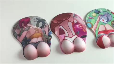 Exco Custom Oppai Mouse Pad With Wrist Rest Design Your