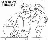 Coloring Swan Princess Pages Odette Popular Library Clipart Coloringhome Related sketch template