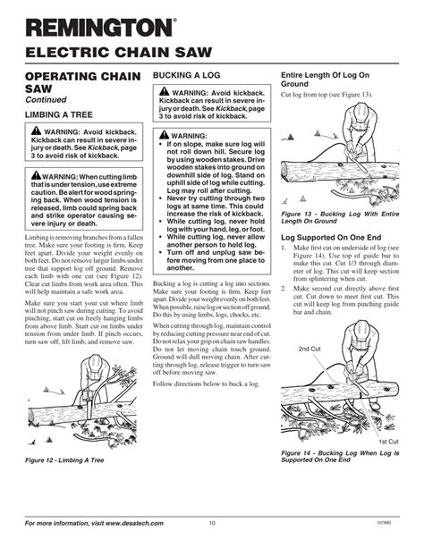electric chain  operating chain  continued remington lnt  en user manual page