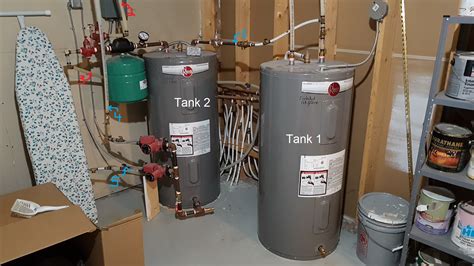 floor radiant heating hooked   hot water tank   home
