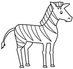 zebra outline  colour dibujo de cebra paginas  colorear de