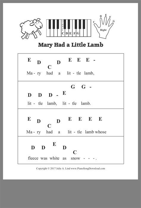 printable piano sheet   beginners  letters