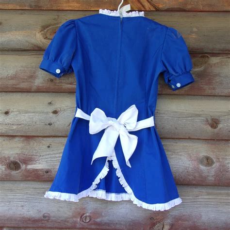 Vintage Cocktail Waitress Uniform From 1975 Blue And White