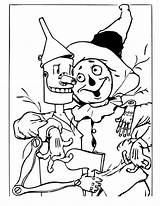 Oz Wizard Coloring Scarecrow Pages Man Tin Dorothy Drawing Wicked Colouring Printable Witch Print Yellow Color Being Different Brick Road sketch template