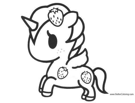 tokidoki coloring pages unicorn ruby  printable coloring pages