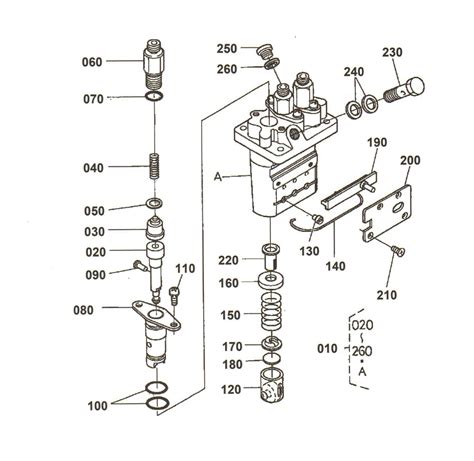 overhaul repair kit  kubota   cylinder injection pump diesel injection pumps