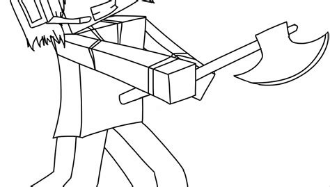 minecraft sword coloring pages coloring home