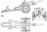 Blueprints Artillery Lefh Blueprint Ww1 Howitzer Weapons sketch template