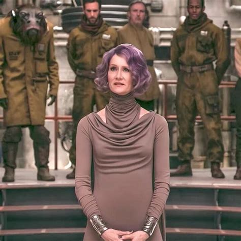meet lauradern s vice admiral amilyn holdo starwars fans the actress shared a photo of her