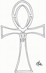 Ankh Coloring sketch template