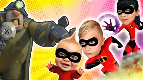 Incredibles 2 Pretend Play Dash Violet And Jack Jack Play