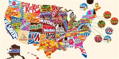 this map of the most popular halloween candy by state is tearing our