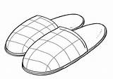Slippers Draw Htdraw sketch template
