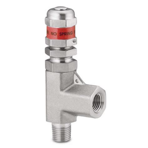 stainless steel high pressure proportional relief valve   male iso    female iso
