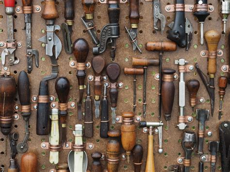 images work hand wood leather antique retro  tool workshop shop equipment