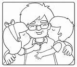 Abuela Nietos Abuelos Cotidiana Besando Nieto Abuelo Personas Abrazando Nieta Niños Abuelita Ocio Abrazandose Ninos sketch template