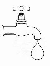 Faucet Dripping Ati Higiene Coloringpage Eu Malvorlage Arelys Stampe Germ Habitos Colchas Piel Colorare sketch template