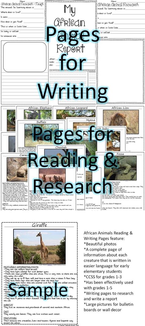 african animal research paper great   fiction reading