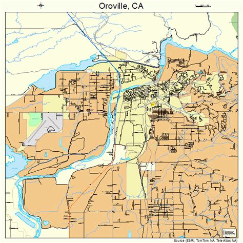 oroville california street map